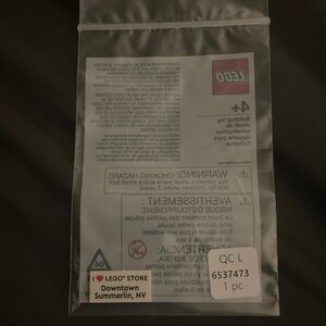 LEGO Clear Packaging Bag with Logo